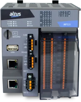 CLP Altus Nexto XF, controlador de 5ª geração, em vista frontal