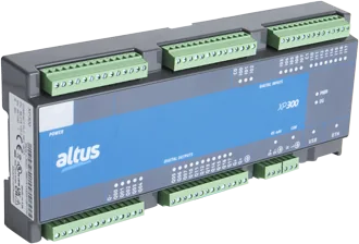 CLP compacto Altus Nexto XP300 com bornes de entradas e saídas digitais