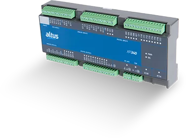 CLP compacto Altus Nexto XP340, antiga linha Nexto Xpress, em vista 3/4